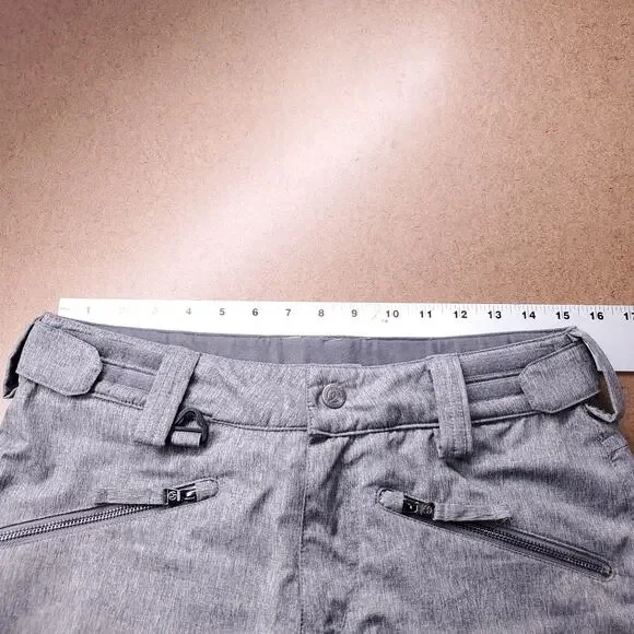 Turbine Ski Snowboard Snow Pants Women S Gray Pockets Vents Technical Outerwear - Picture 4 of 10